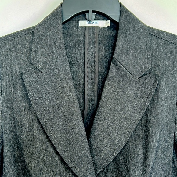 Stretch charcoal Blazer - Picture 3 of 5